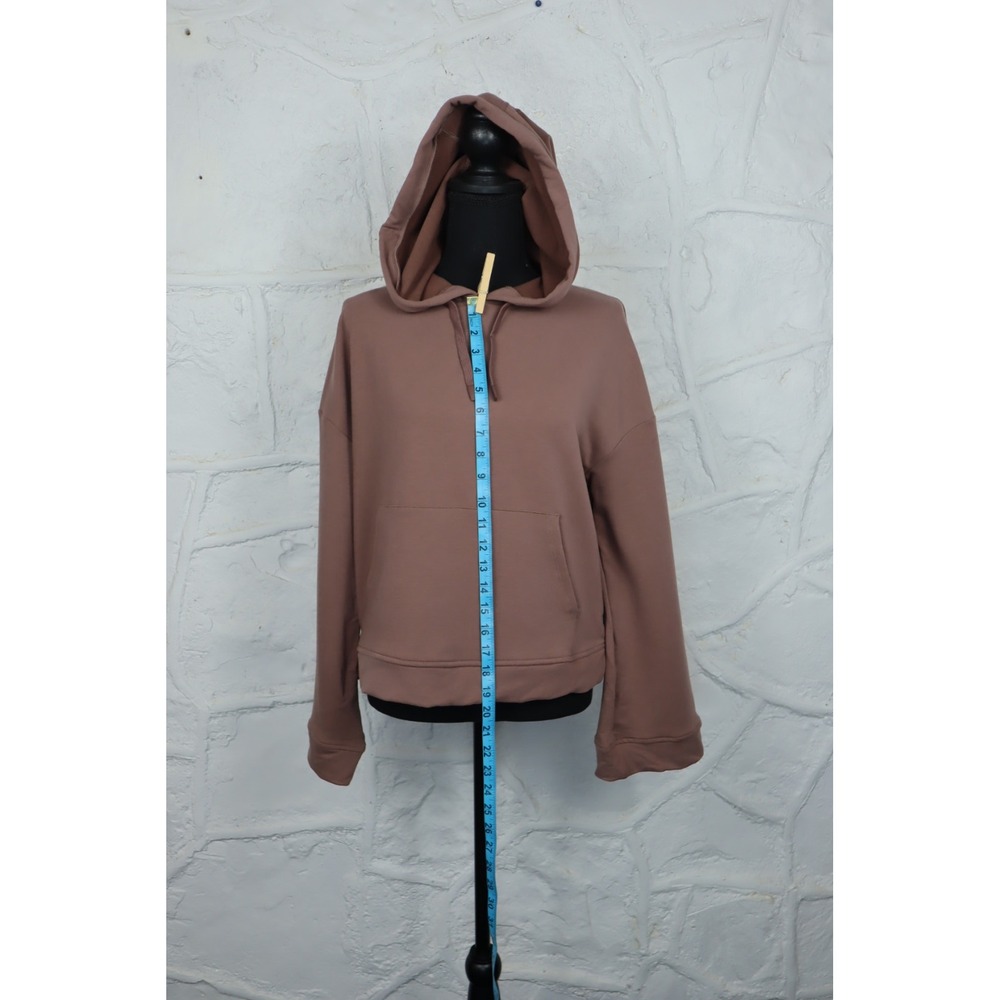 All in Motion Women's Stretch Pocket Bell Sleeve Pullover Hoodie Brown - Size S - Picture 4 of 7